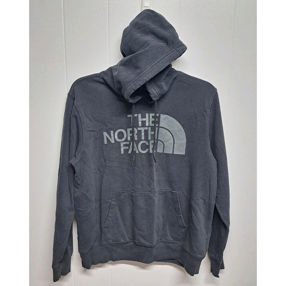 The North Face Men's M Hoodie Pullover Sweatshirt Gray‎ Logo Casual